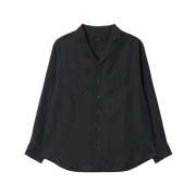 GBH APPAREL Out-Pocket Blouse / Charcoal