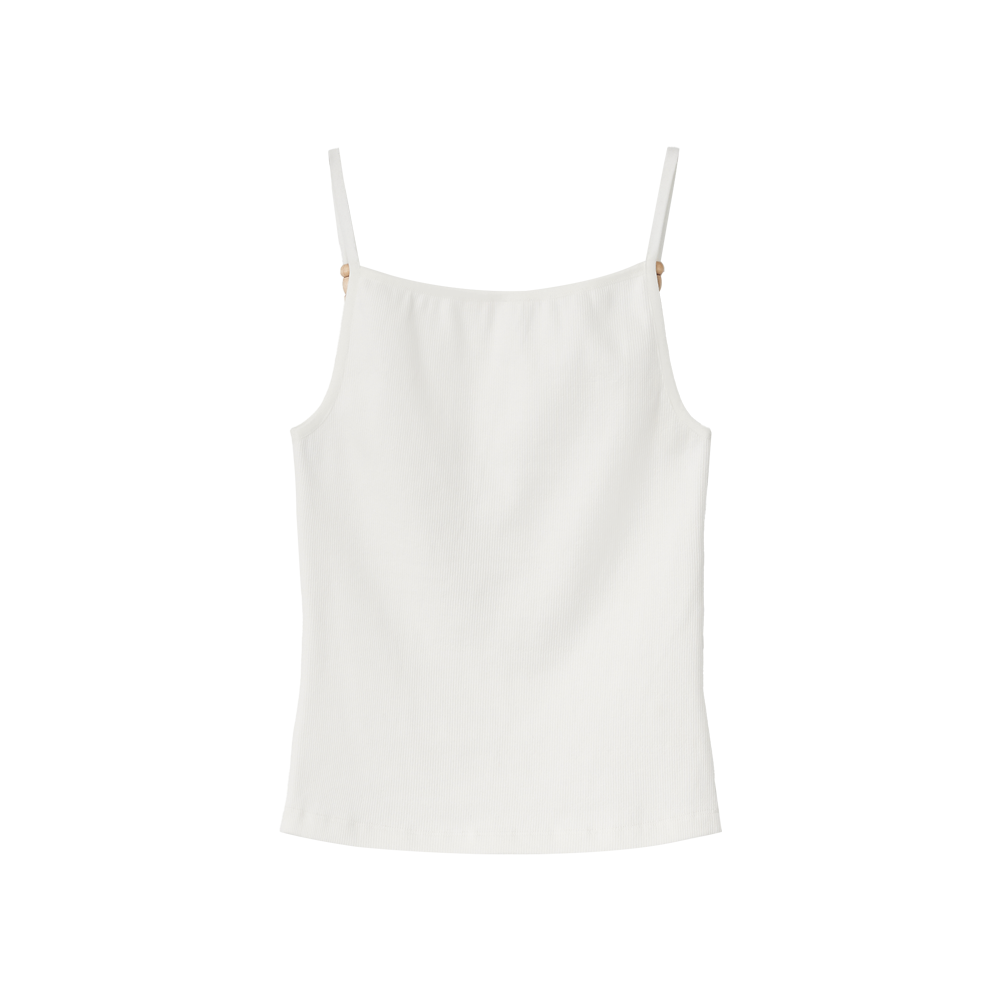 지비에이치 어패럴 우드 비즈 슬리브리스 / 화이트(GBH APPAREL Wood Beads Sleeveless / White) - 2