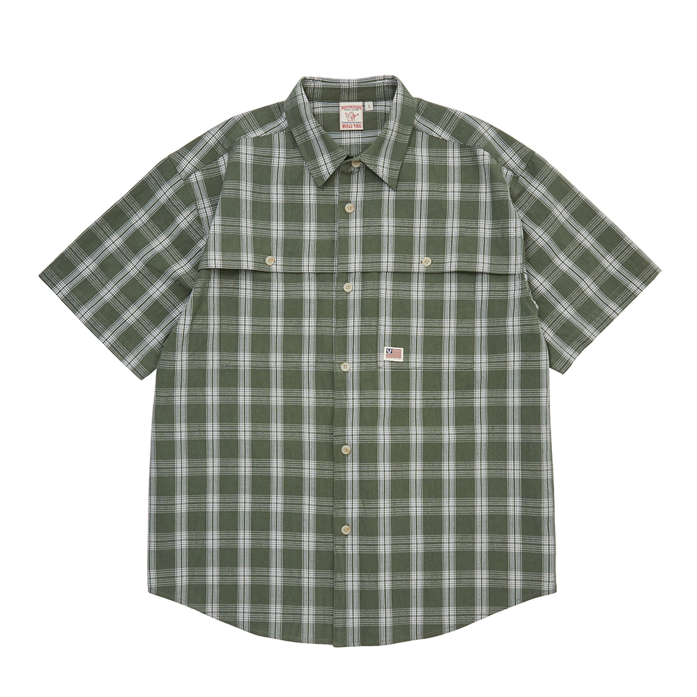 트루릴리젼 쉐도우 체크 하프 셔츠 그린(True Religion Shadow Check Half Shirt_Green) - 2