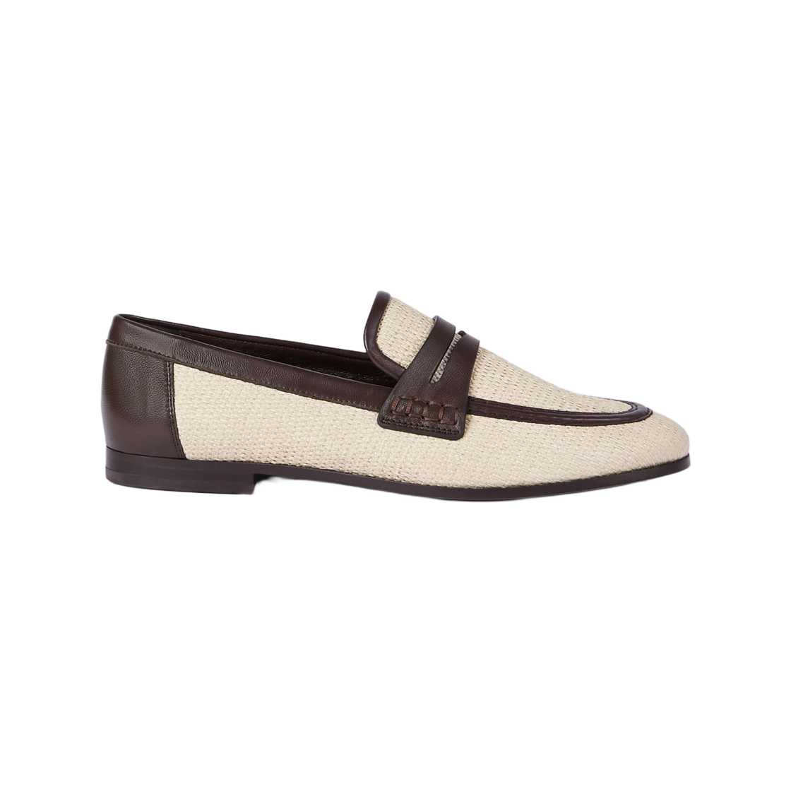 MZQ9C3210-C112 (W) Brunello Cucinelli Techno Raffia Leather Loafers Rope