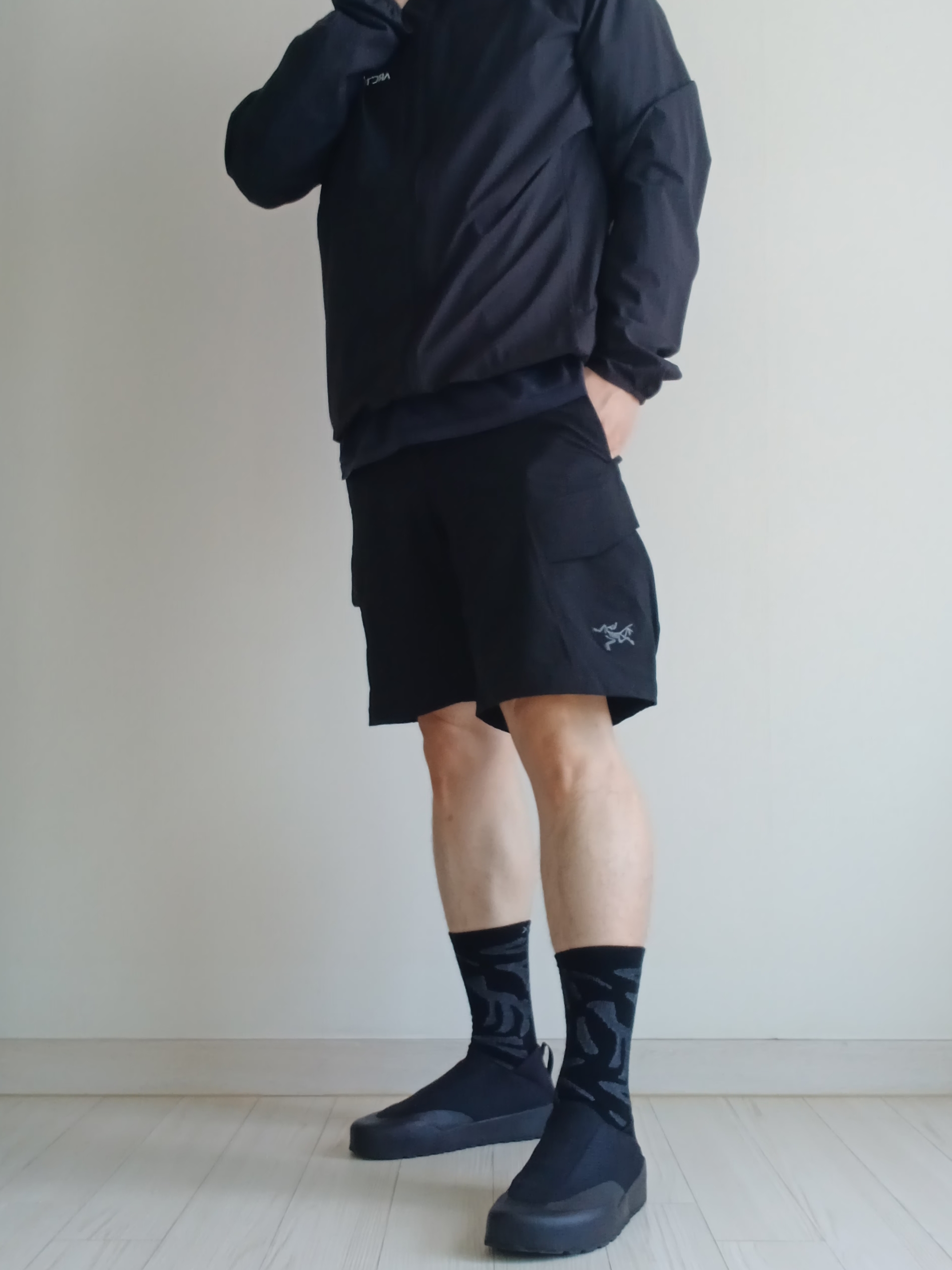 Arc'teryx Kragg Black, Nike ACG Trail Cap Black 착용 스타일 - 6