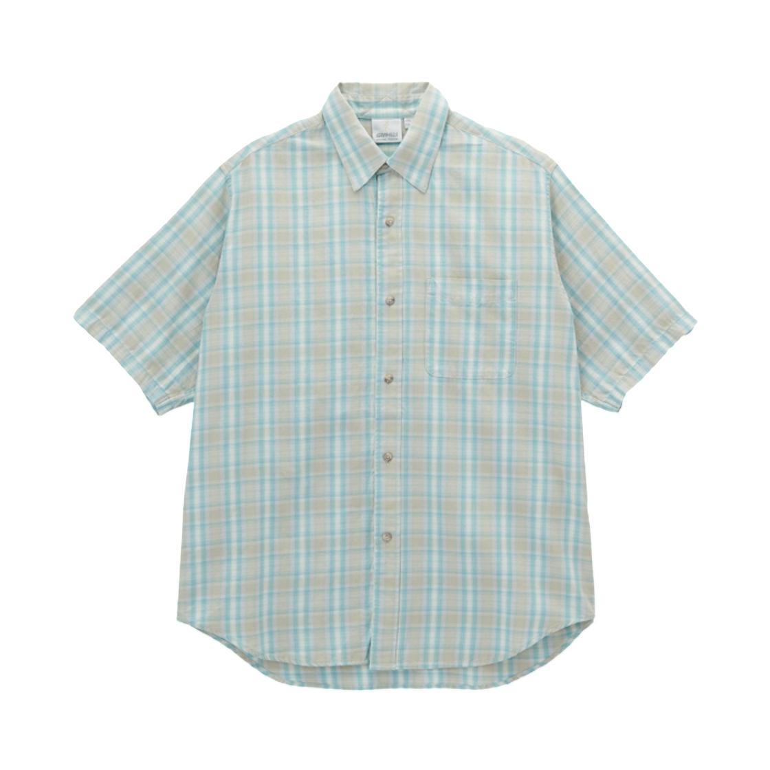 그라미치 숏슬리브 체커드 옴브레 셔츠 블루(Gramicci S/S Checkered Ombre Shirt Blue) - 1