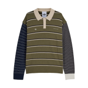 Adidas x Song for the Mute 007 L/S Rugby Polo Olive Strata - KR Sizing