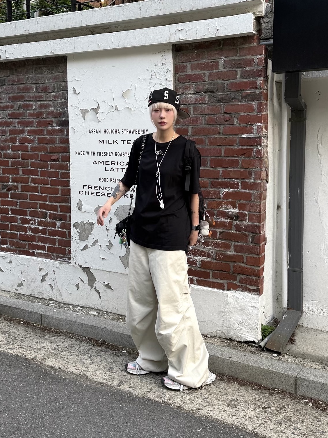 Supreme Multi S Logo New Era Black - 25SS 착용 스타일 - 3