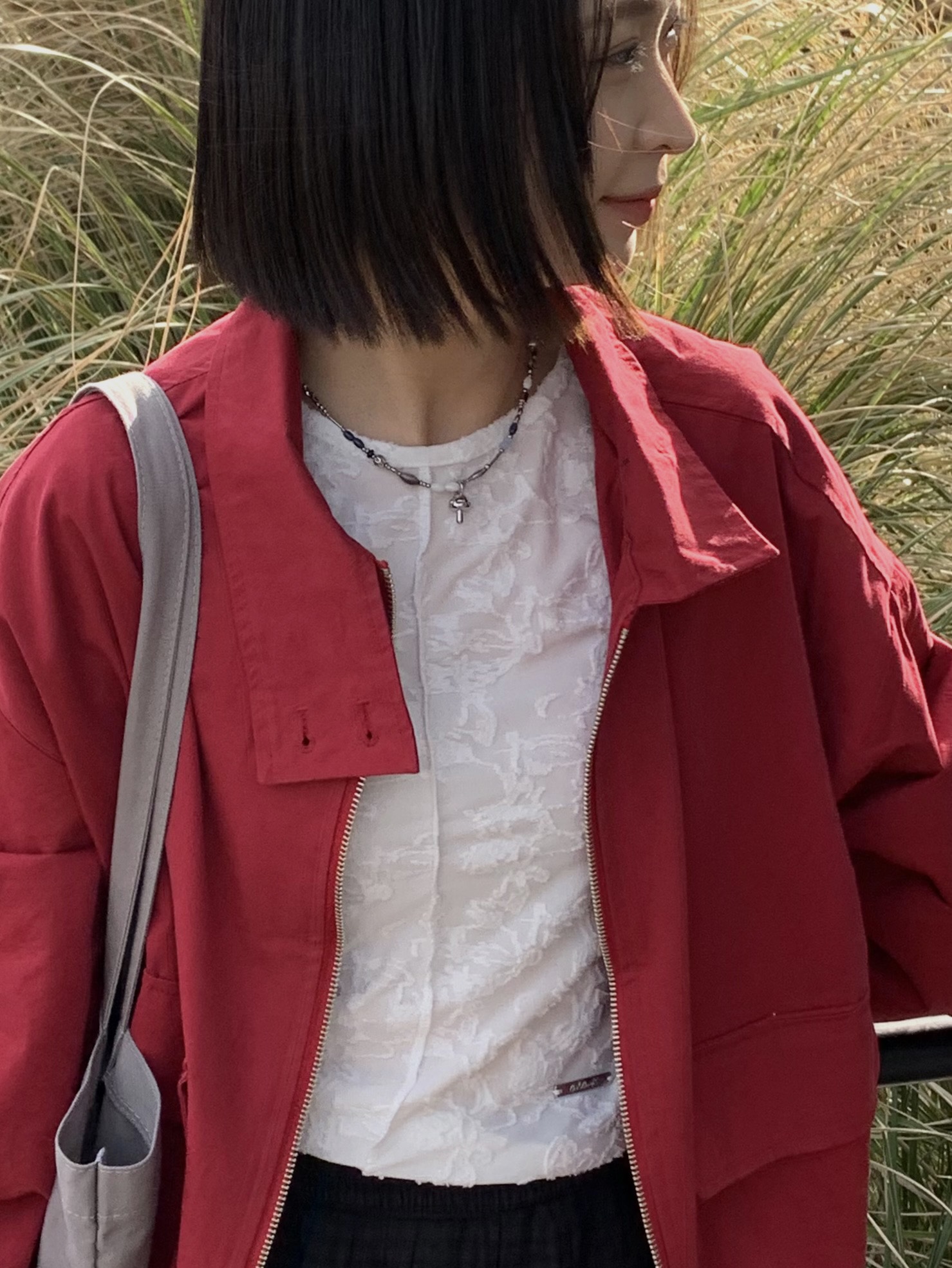 Riomeu Parasola Mushroom Necklace 착용 스타일 - 1
