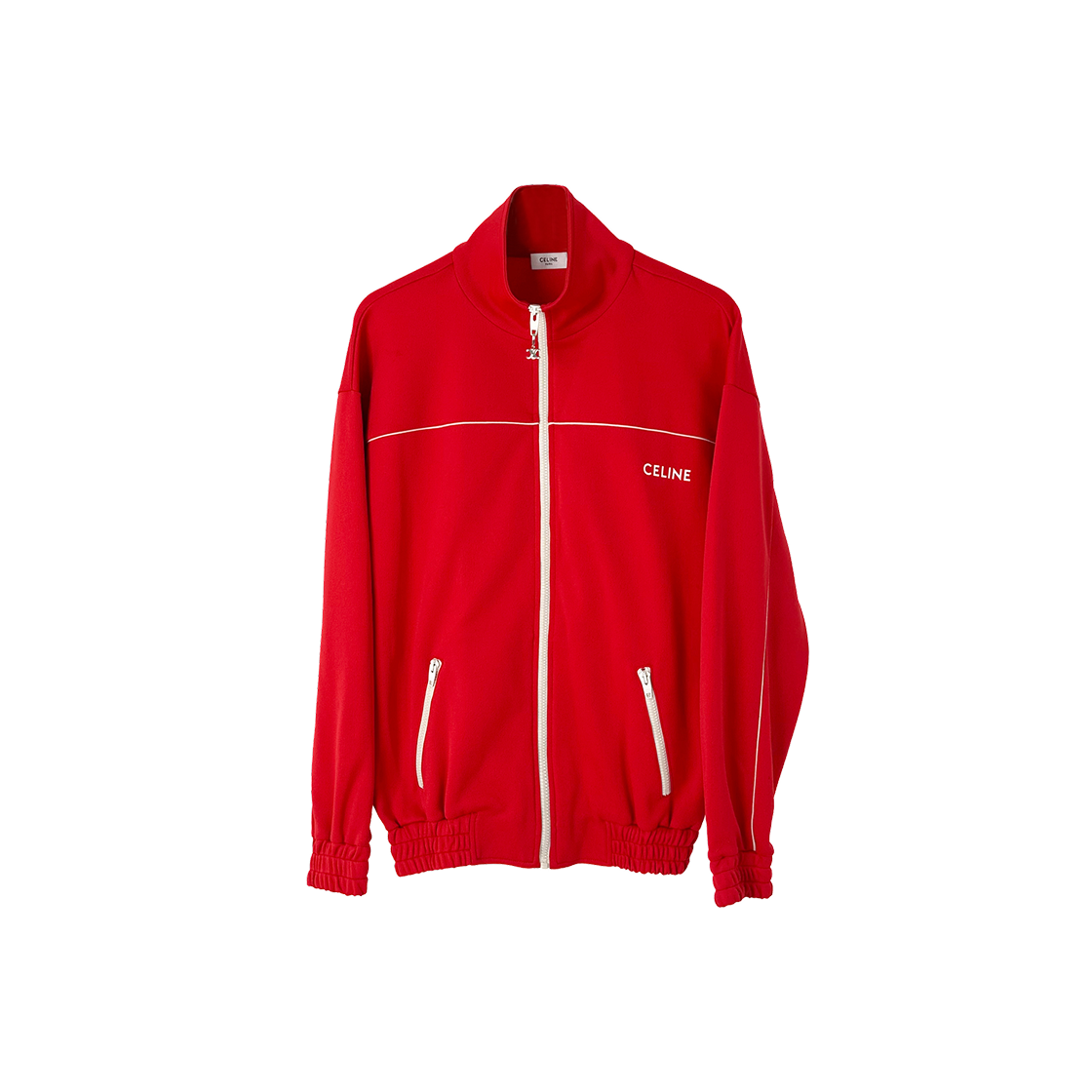 셀린느 남성 로고 리버시블 트랙 집업 저지 자켓 레드(Celine Men Logo Reversible Track Jacket Red)