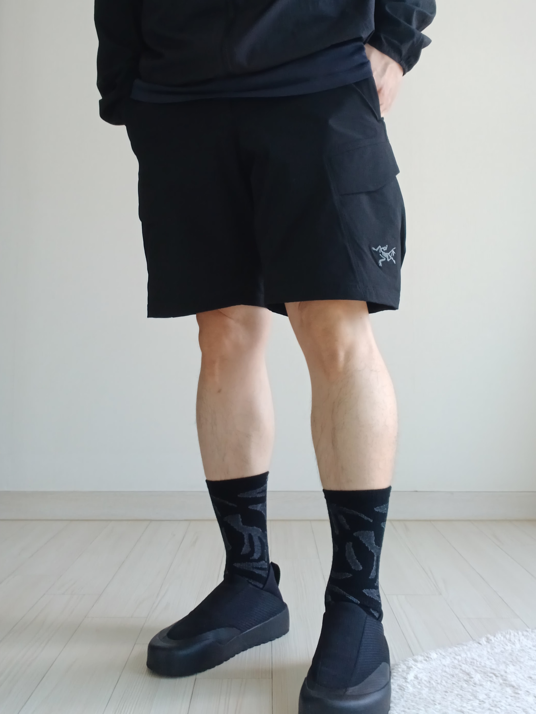 Arc'teryx Kragg Black, Nike ACG Trail Cap Black 착용 스타일 - 7