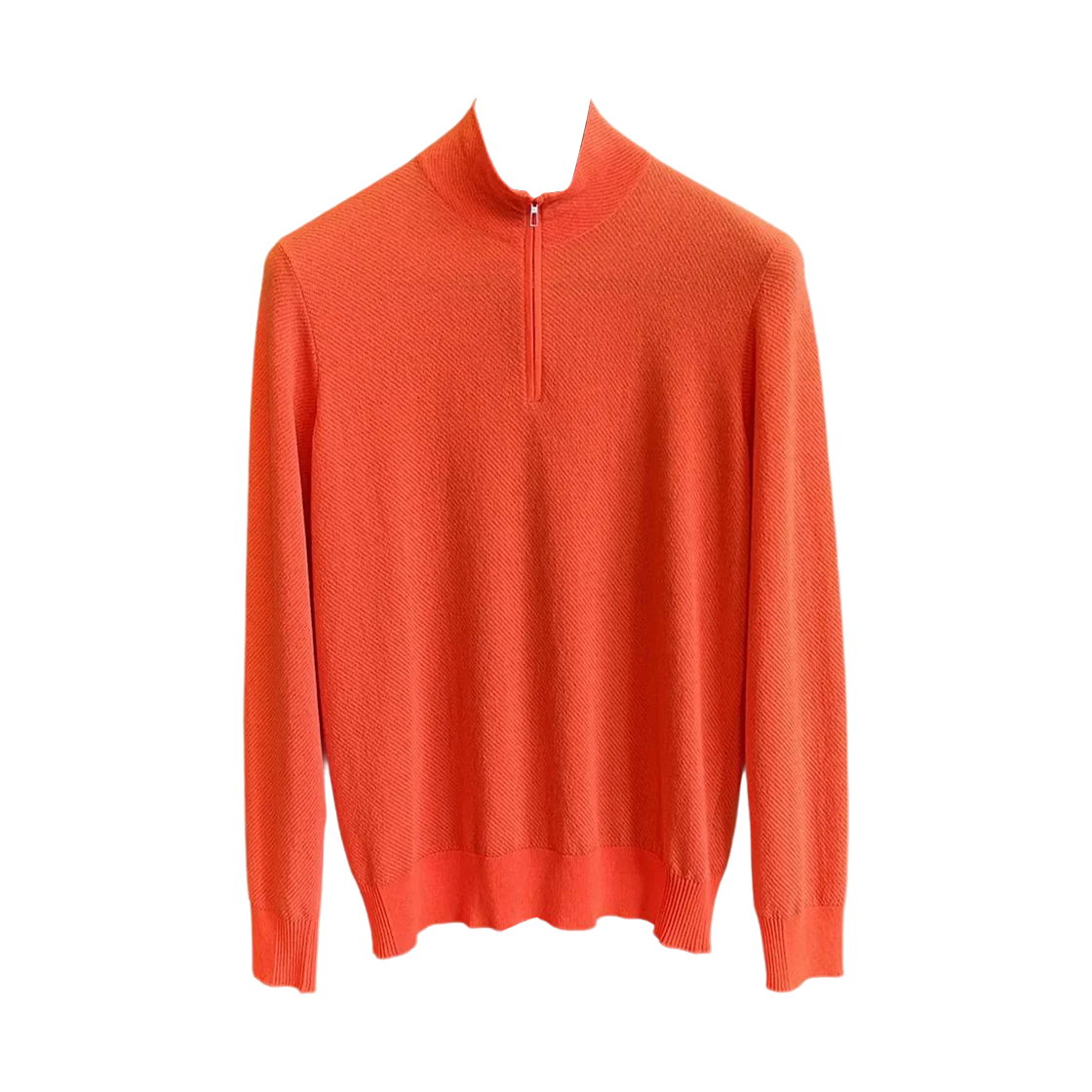 로로 피아나 로드스터 메조콜로 스웨터 오렌지(Loro Piana Roadster Mezzocollo Sweater Orange) - 1