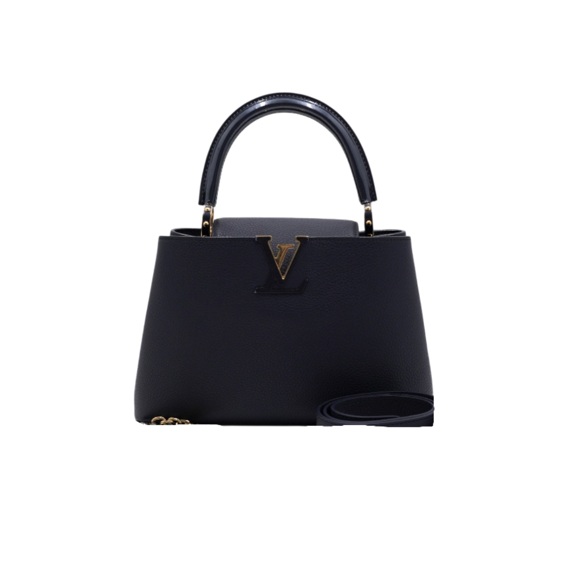 IT8SHVC9IFPC Louis Vuitton Capucines MM Tote & Monogram Chain Shoulder Bag