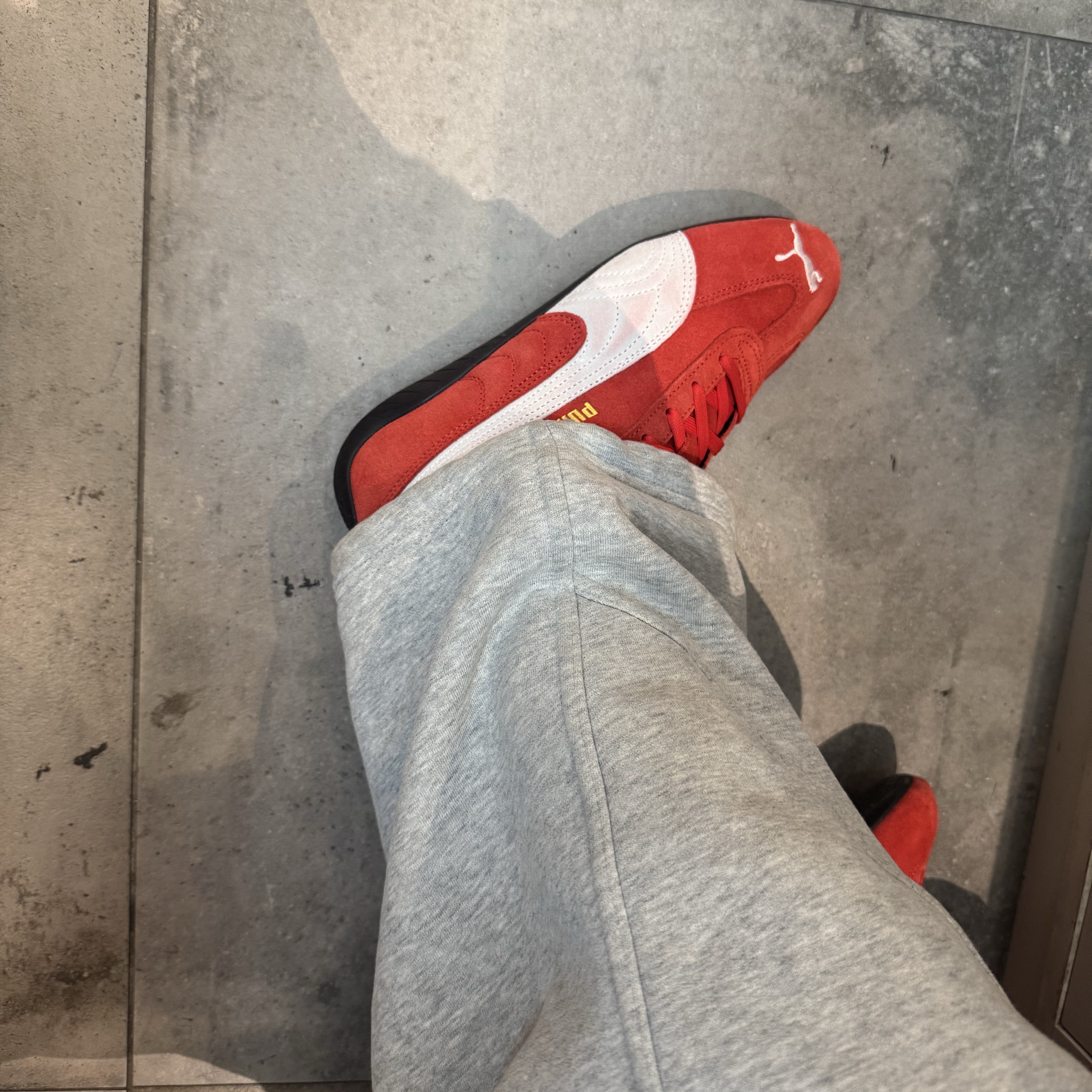 Puma Speedcat OG Red White 착용 스타일