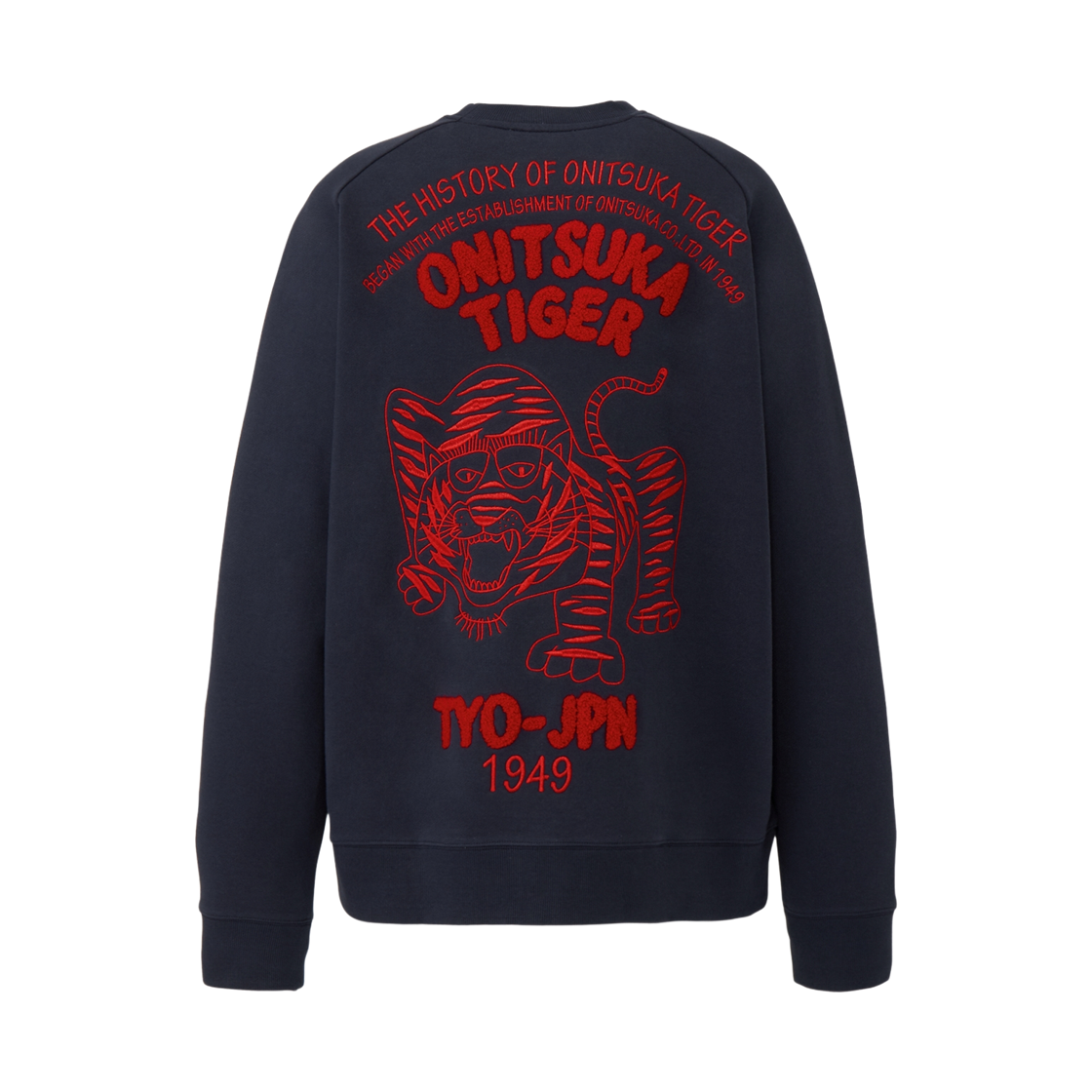 오니츠카 타이거 스웨트 탑 네이비 레드(Onitsuka Tiger Sweat Top Navy Red) - 2