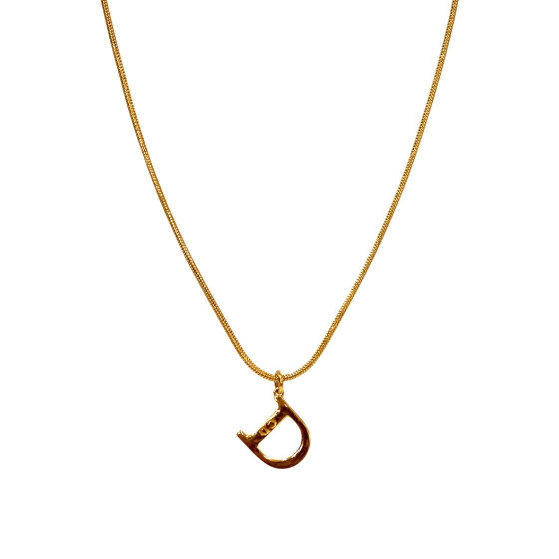 ITDSRV6D3AHB Dior D Gold Necklace A-B56394