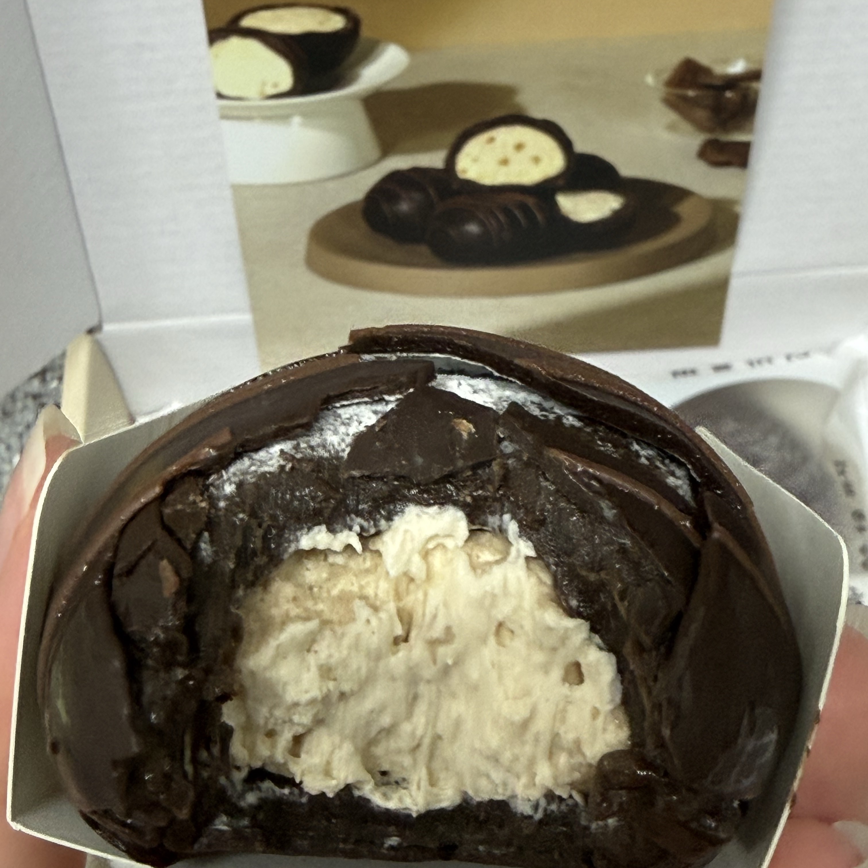 THE BAREUN TTEOK Choco Brulee Peanut Butter Tteok (70g * 6EA) 1Box 착용 스타일 - 5