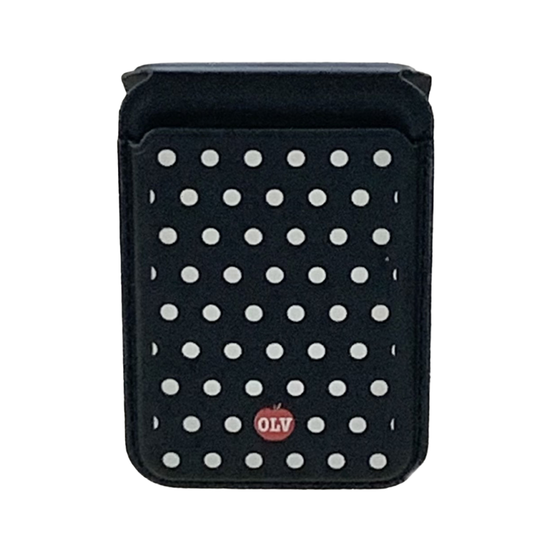 올리베 도트 패턴 맥세이프 스탠드 카드 지갑 (블랙)(OLIVET dot pattern magsafe stand wallet (black))