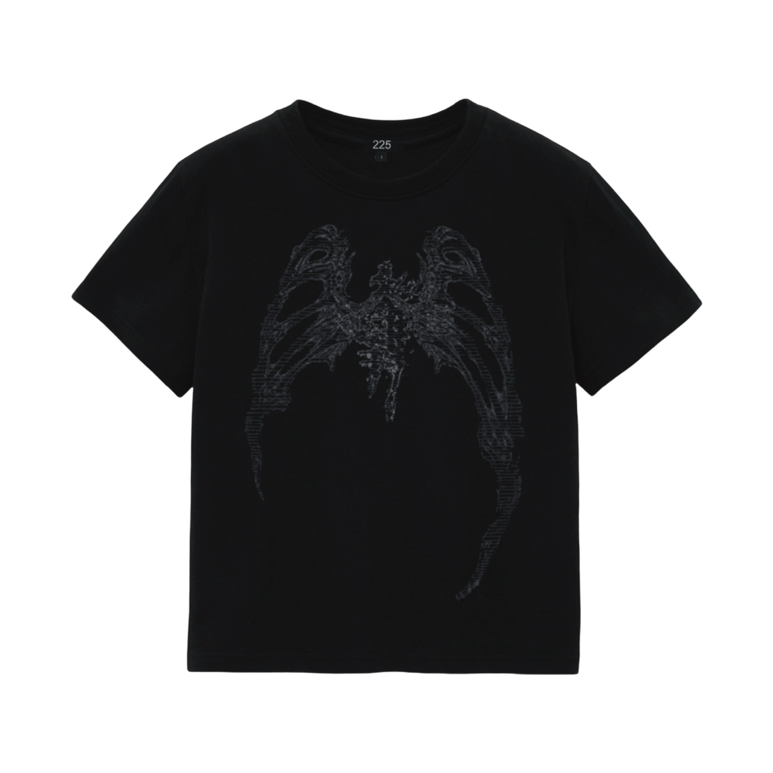 이이오 페이디드 윙 크롭 티셔츠(225 faded wing crop T-shirt) - 1