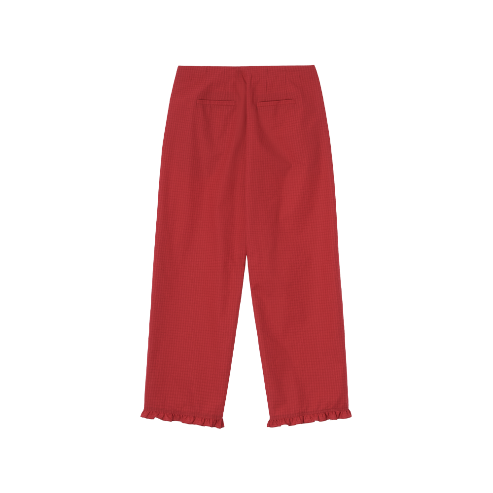 지비에이치 어패럴 프릴 팬츠 / 레드(GBH APPAREL Frill Pants / Red) - 2