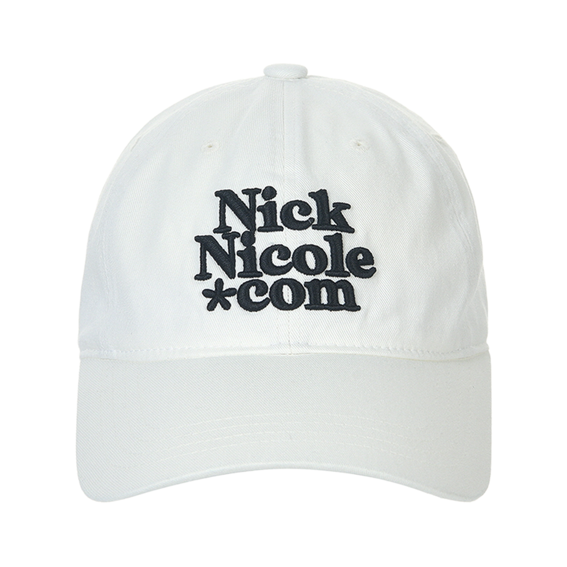 닉앤니콜 NN 닷컴 시그니처 볼 캡 화이트(NICK&NICOLE NN Dotcom Signature Ball Cap White)