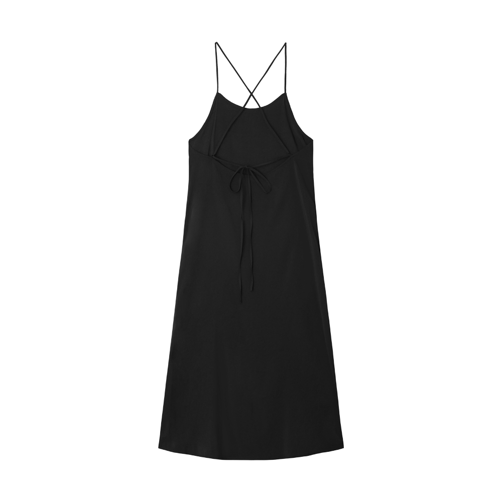 지비에이치 어패럴 레이어드 스트랩 드레스 / 블랙(GBH APPAREL Layered Strap Dress / Black) - 2