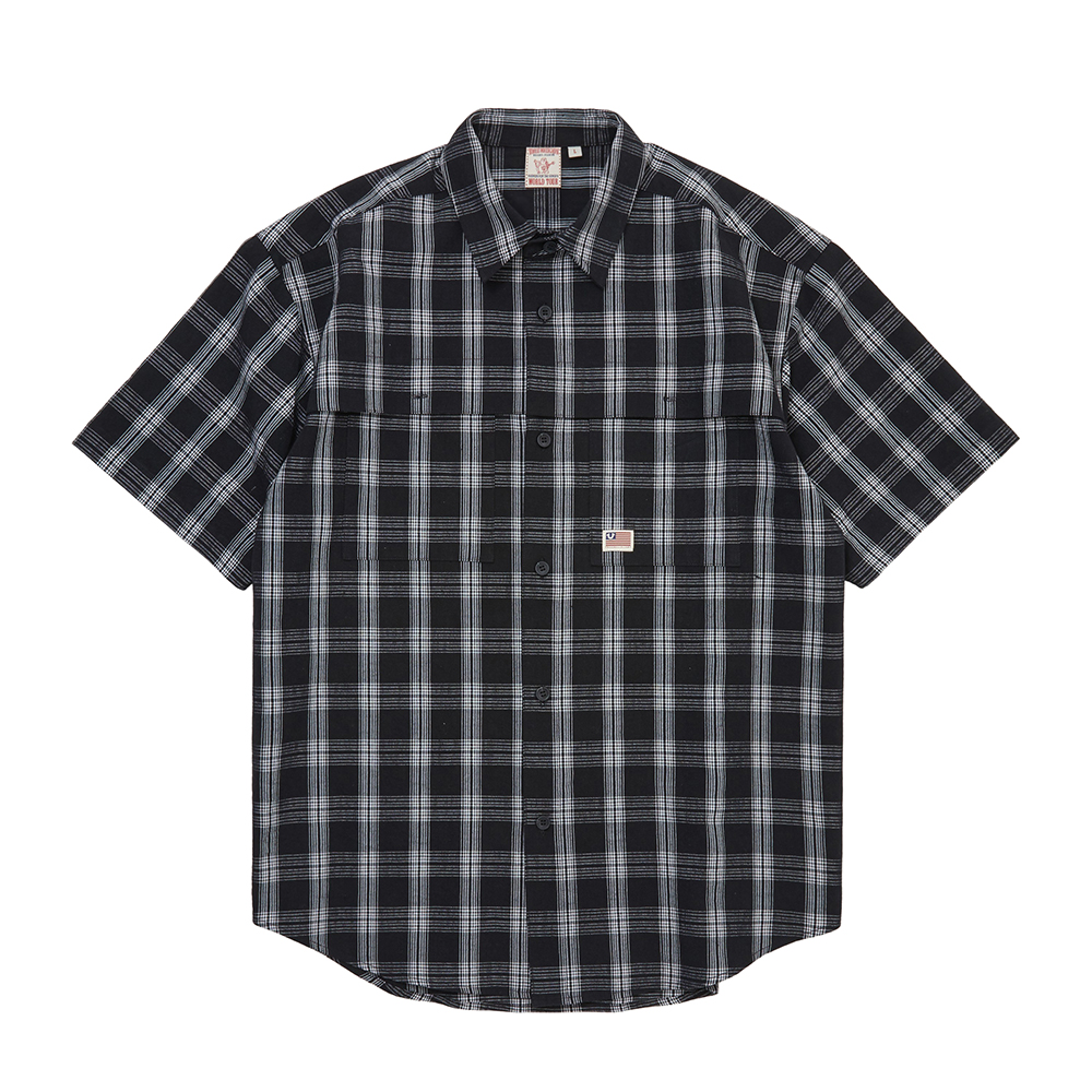 트루릴리젼 쉐도우 체크 하프 셔츠 블랙(True Religion Shadow Check Half Shirt_Black) - 2