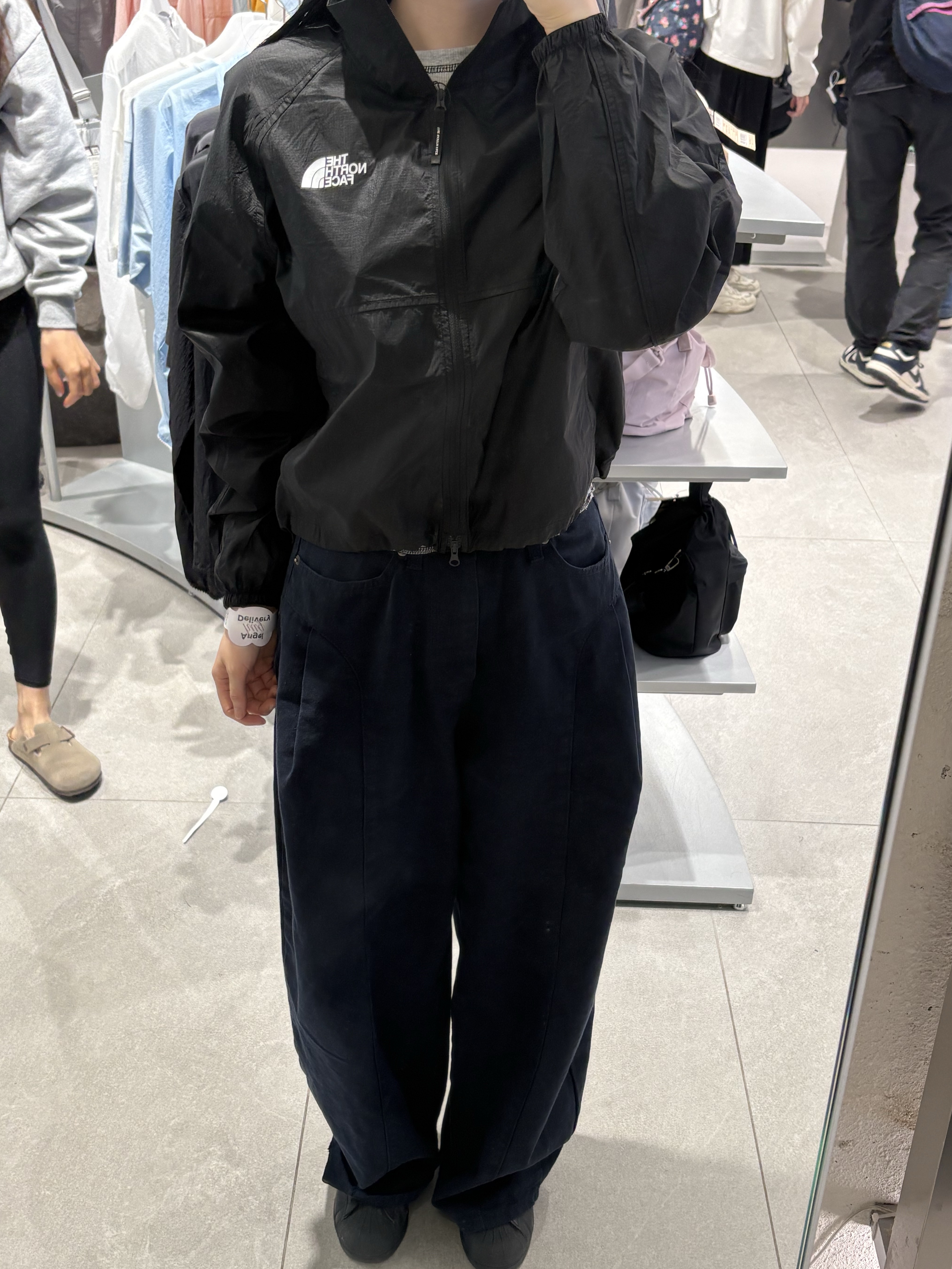 (W) The North Face White Label Olema LT Jacket Black - 26SS 착용 스타일 - 2