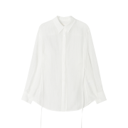 GBH APPAREL Sheer Strap Blouse / White