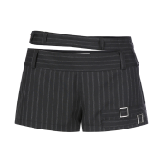 SØAR 2 Waistband Stripe Micro Short Pants Black