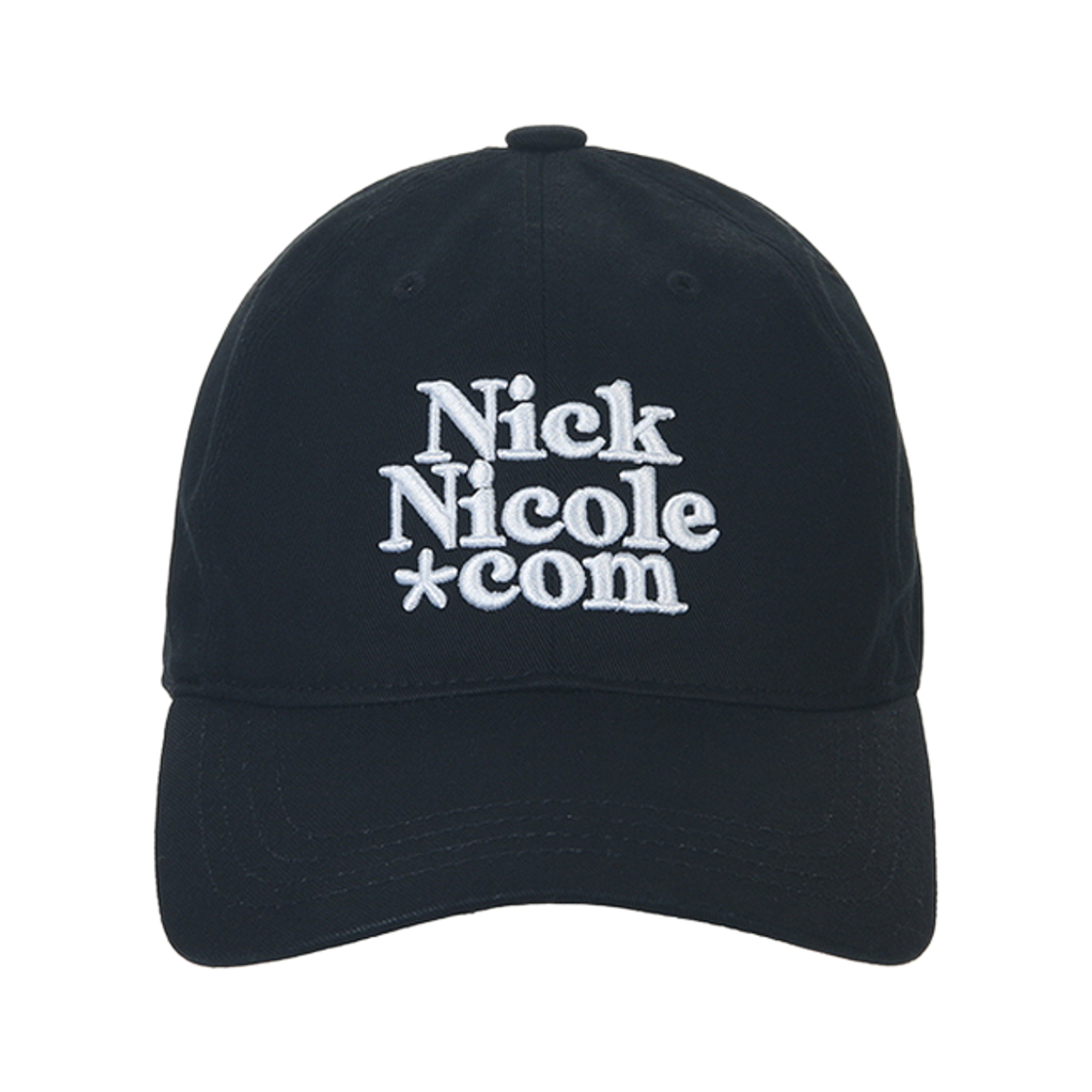 닉앤니콜 NN 닷컴 시그니처 볼 캡 블랙(NICK&NICOLE NN Dotcom Signature Ball Cap Black) - 1