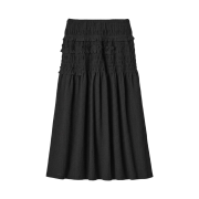 (W) Uniqlo x Cecilie Bahnsen Shirring Skirt Black