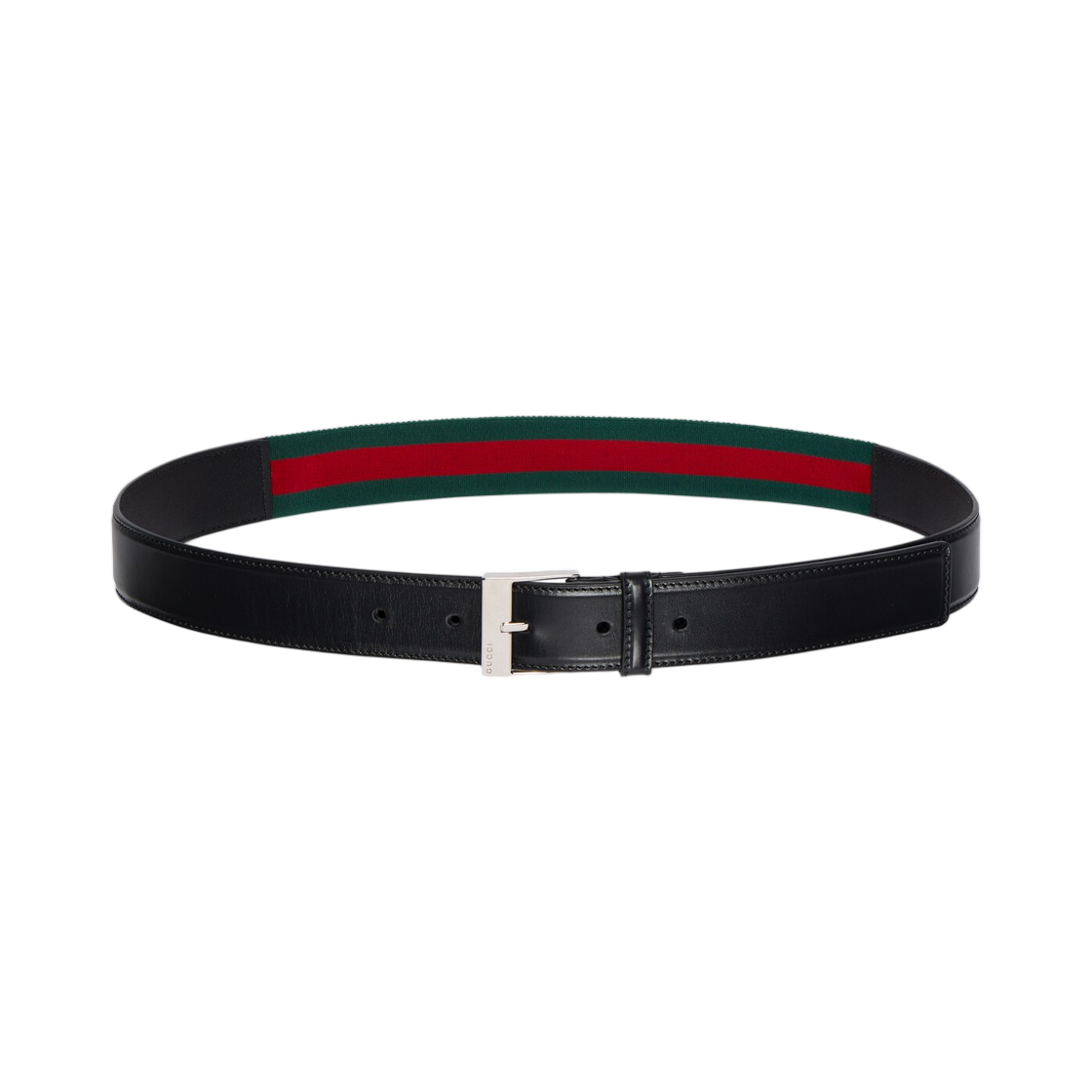 874726-AAGRY-1053 Gucci Belt With Squared Buckle Black