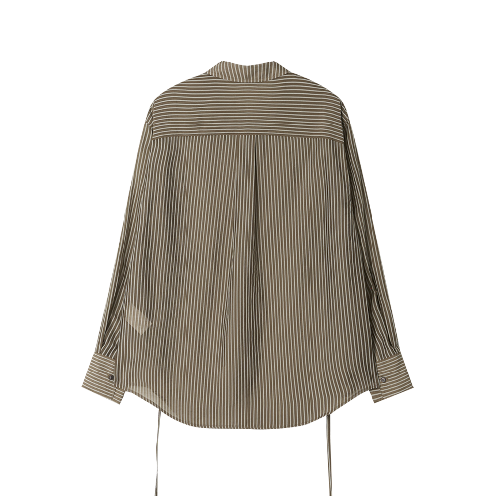지비에이치 어패럴 시어 스트랩 블라우스 / 브라운(GBH APPAREL Sheer Strap Blouse / Brown) - 2