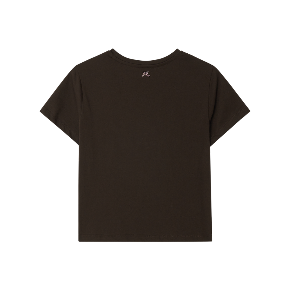 지비에이치 어패럴 트윈 리본 티셔츠 / 브라운(GBH APPAREL Twin Ribbon Tshirts / Brown) - 2