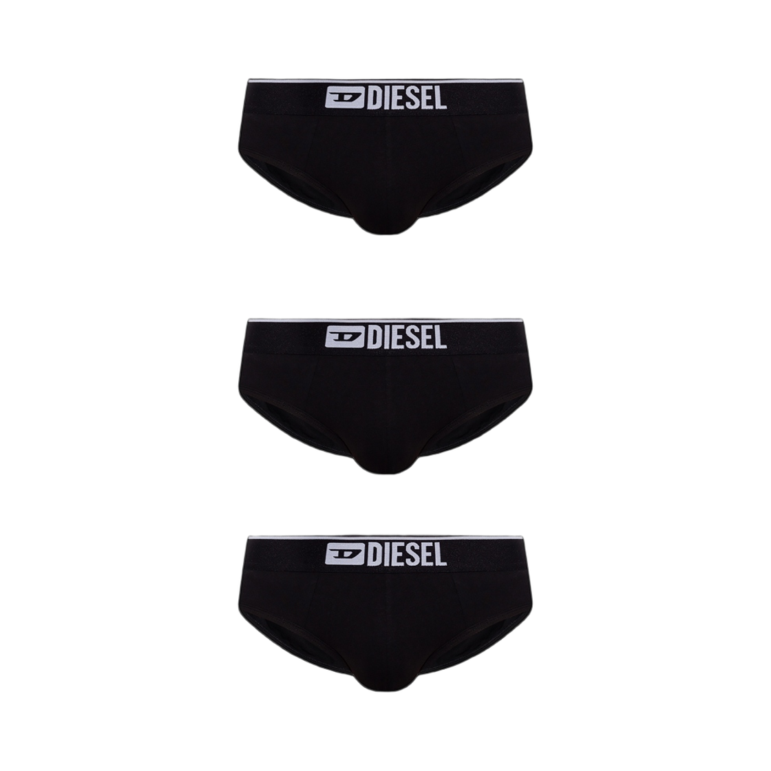 디젤 엄브르 앙드레 브리프 블랙 (3개입)(Diesel Umbr Andre Briefs Black (3 Pack)) - 1