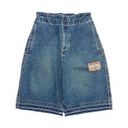 True Religion Double Pocket Wide Denim Shorts_Washed Indigo