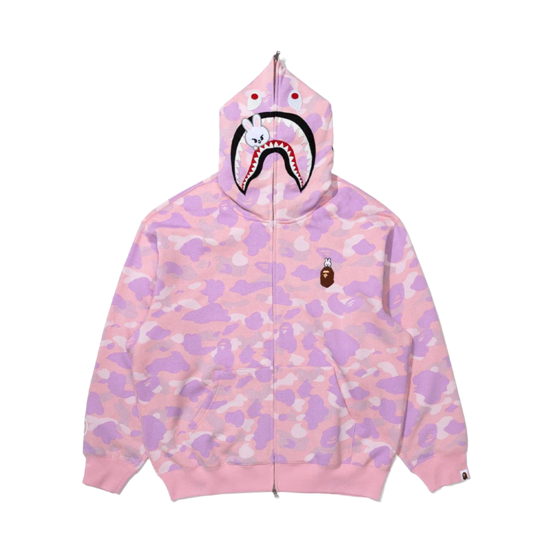 베이프 x 스트레이 키즈 샤크 풀 집 후드 리노(BAPE x Stray Kids Shark Full Zip Hoodie Leebit) - 1