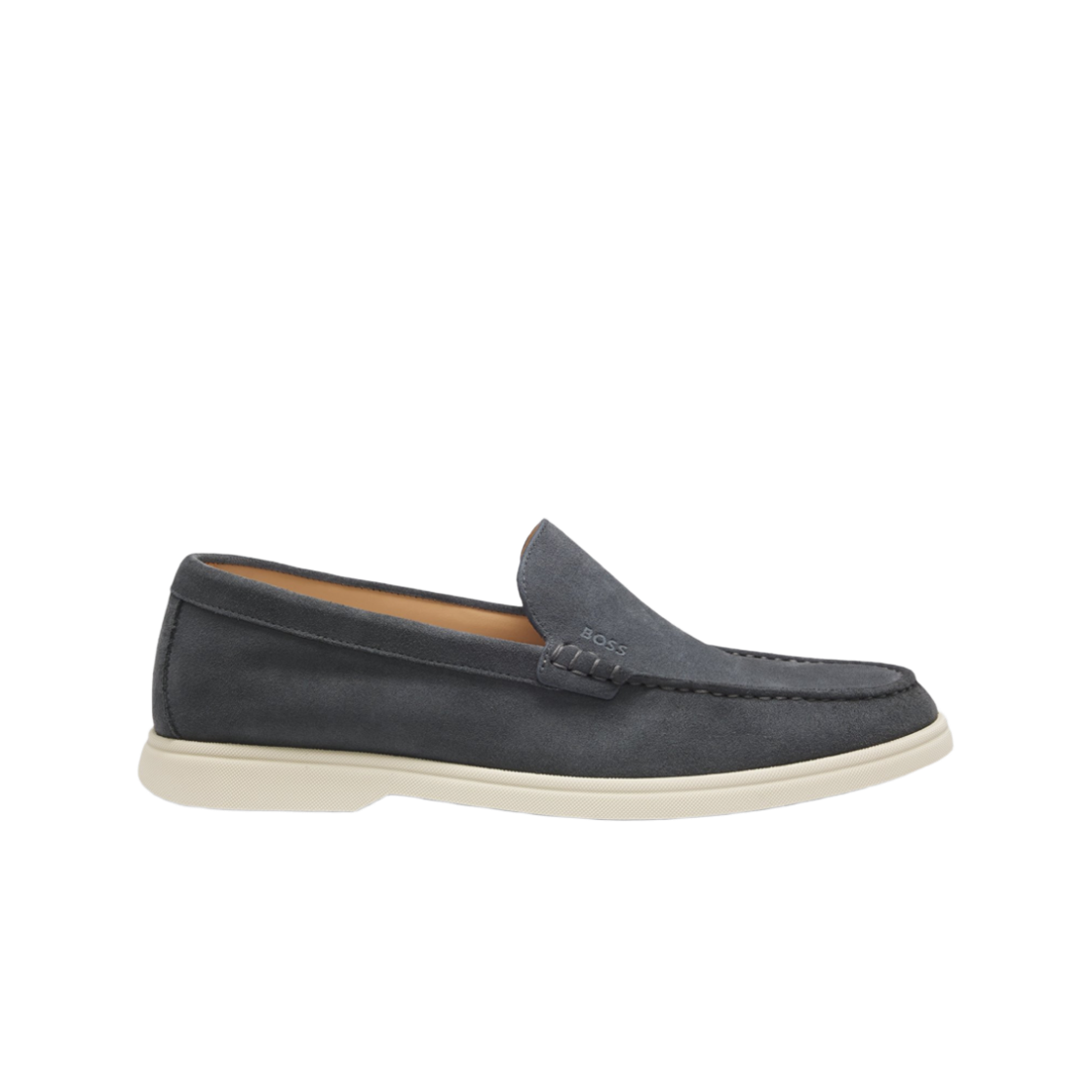 휴고 보스 디보싱 로고 스웨이드 로퍼 다크 그레이(Hugo Boss Debossing Logo Suede Loafers Dark Grey)