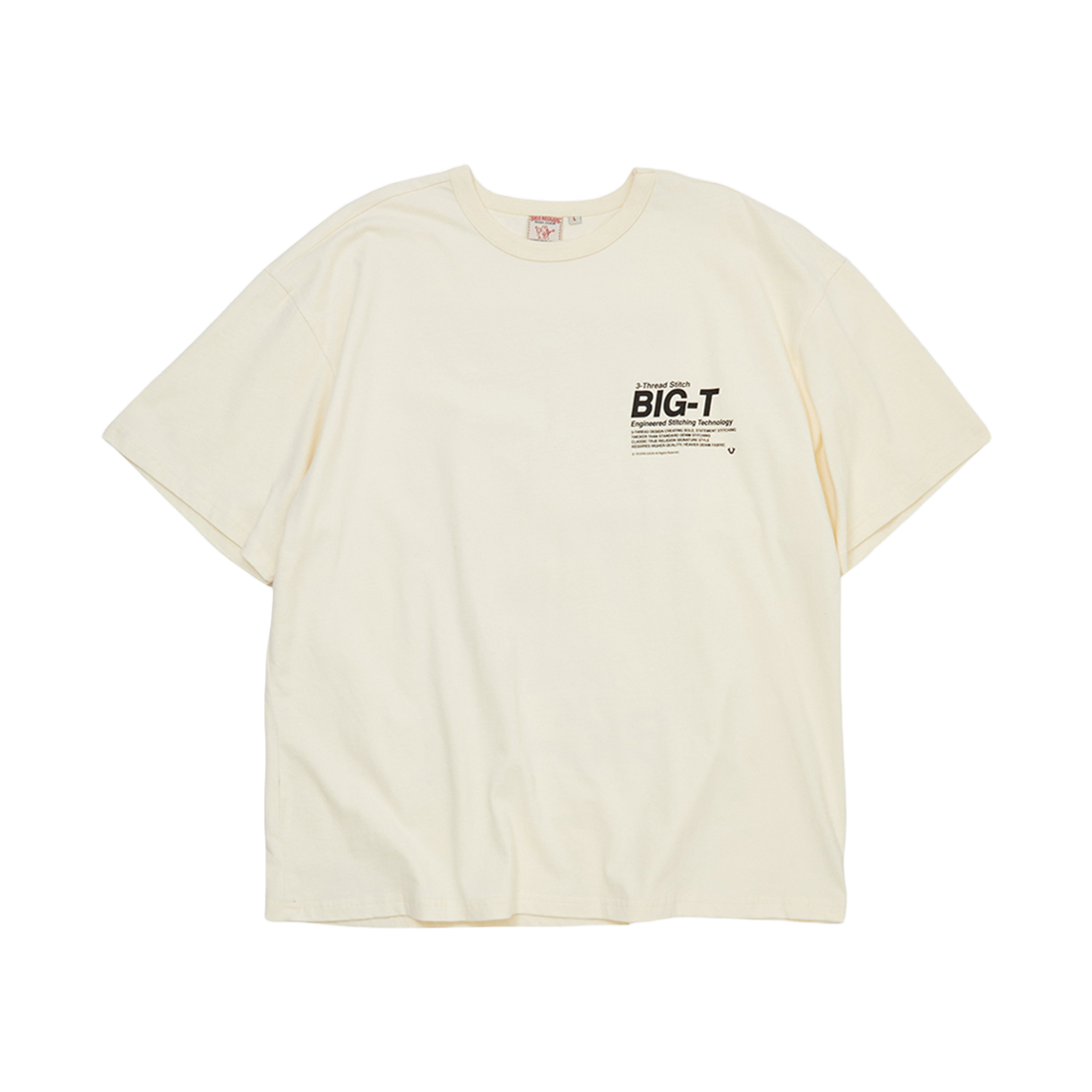 트루릴리젼 BIG-T 익스플레인 티셔츠 아이보리(True Religion Big-T Explain T-Shirt_Ivory)