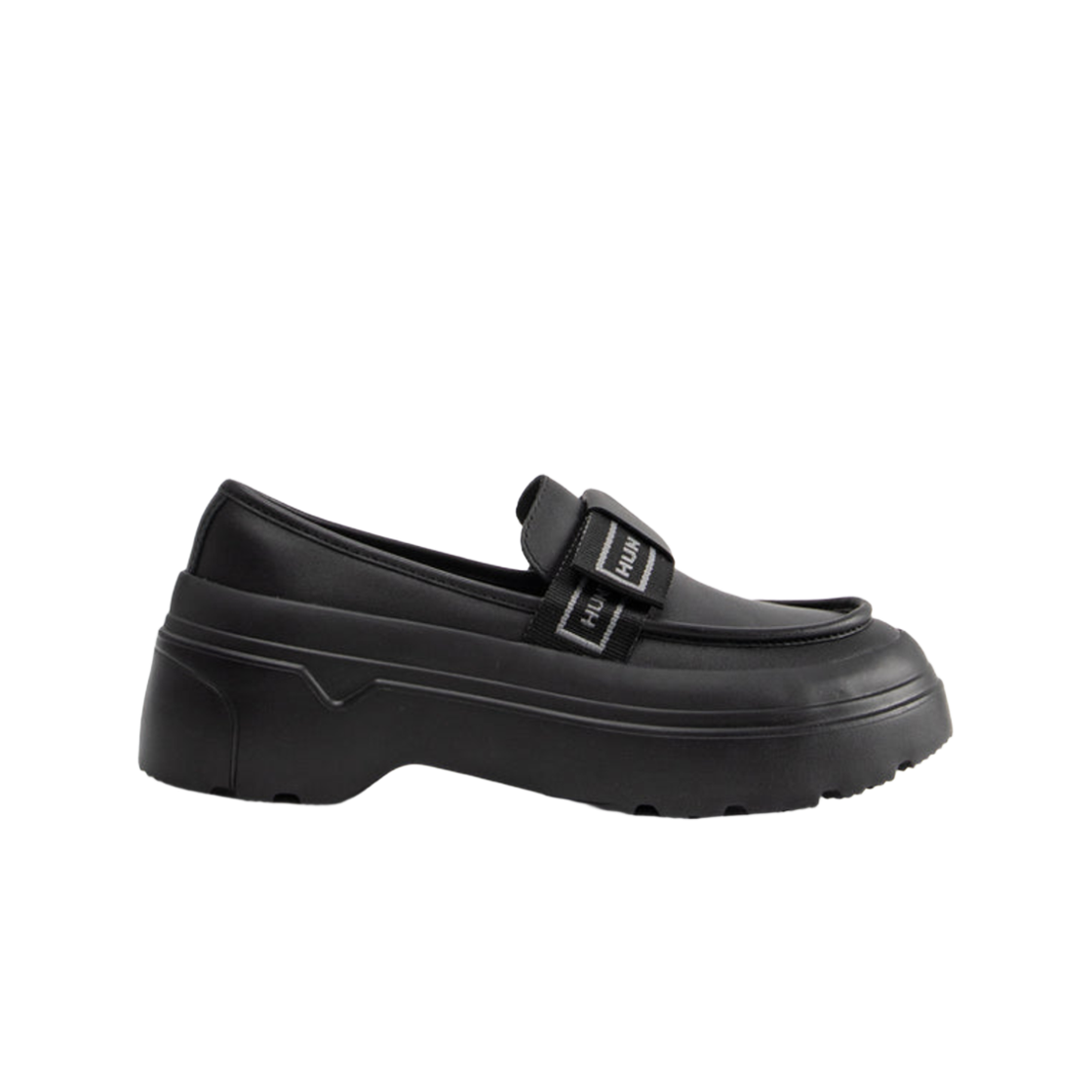WFF8000LEA-BLK (W) Hunter Refined Explorer Platform Loafers Black