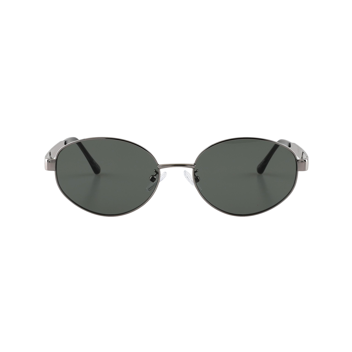 DORK C2 카키 2DITOR Oval Metal Sunscreen Tint Nylon Lens Sunglasses C2 Khaki