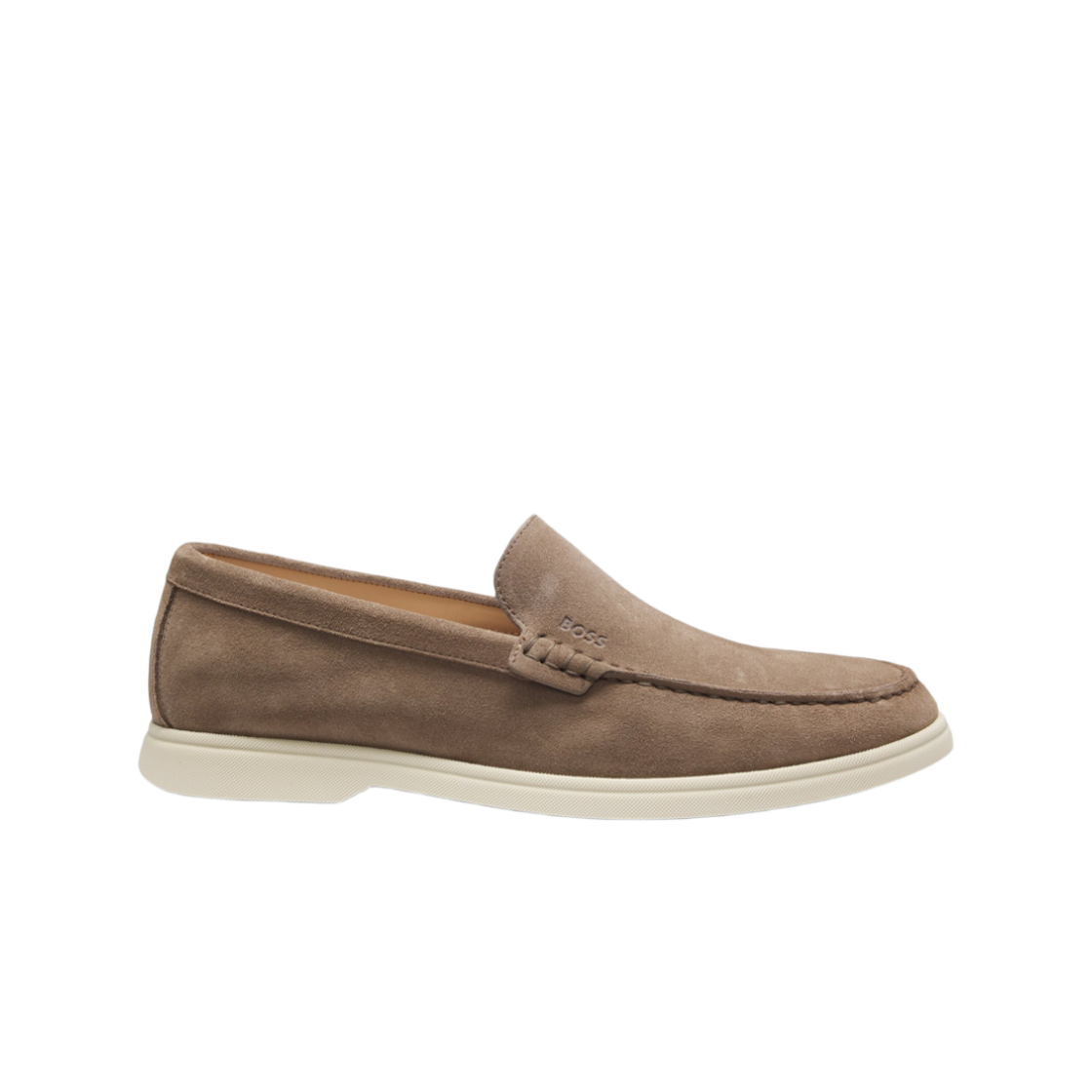 휴고 보스 디보싱 로고 스웨이드 로퍼 베이지(Hugo Boss Debossing Logo Suede Loafers Beige) - 1