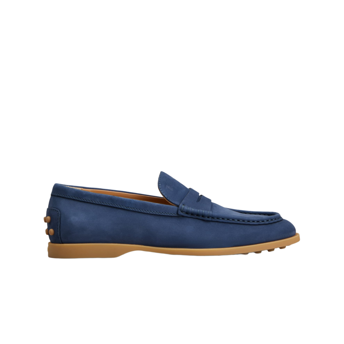(W) 토즈 누벅 로퍼 블루((W) Tod's Loafers in Nubuck Blue) - 1