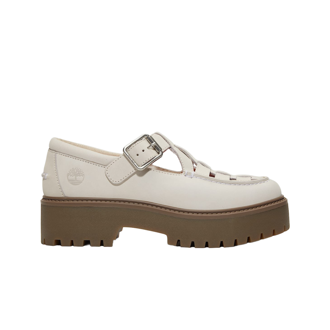 (W) 팀버랜드 스톤 스트릿 플랫폼 버클 슈즈 내츄럴 누벅((W) Timberland Stone Street Platform Buckle Shoes Natural Nubuck) - 1