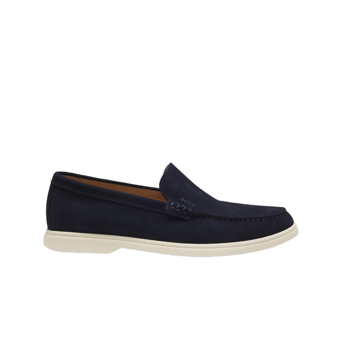 휴고 보스 디보싱 로고 스웨이드 로퍼 다크 블루(Hugo Boss Debossing Logo Suede Loafers Dark Blue)