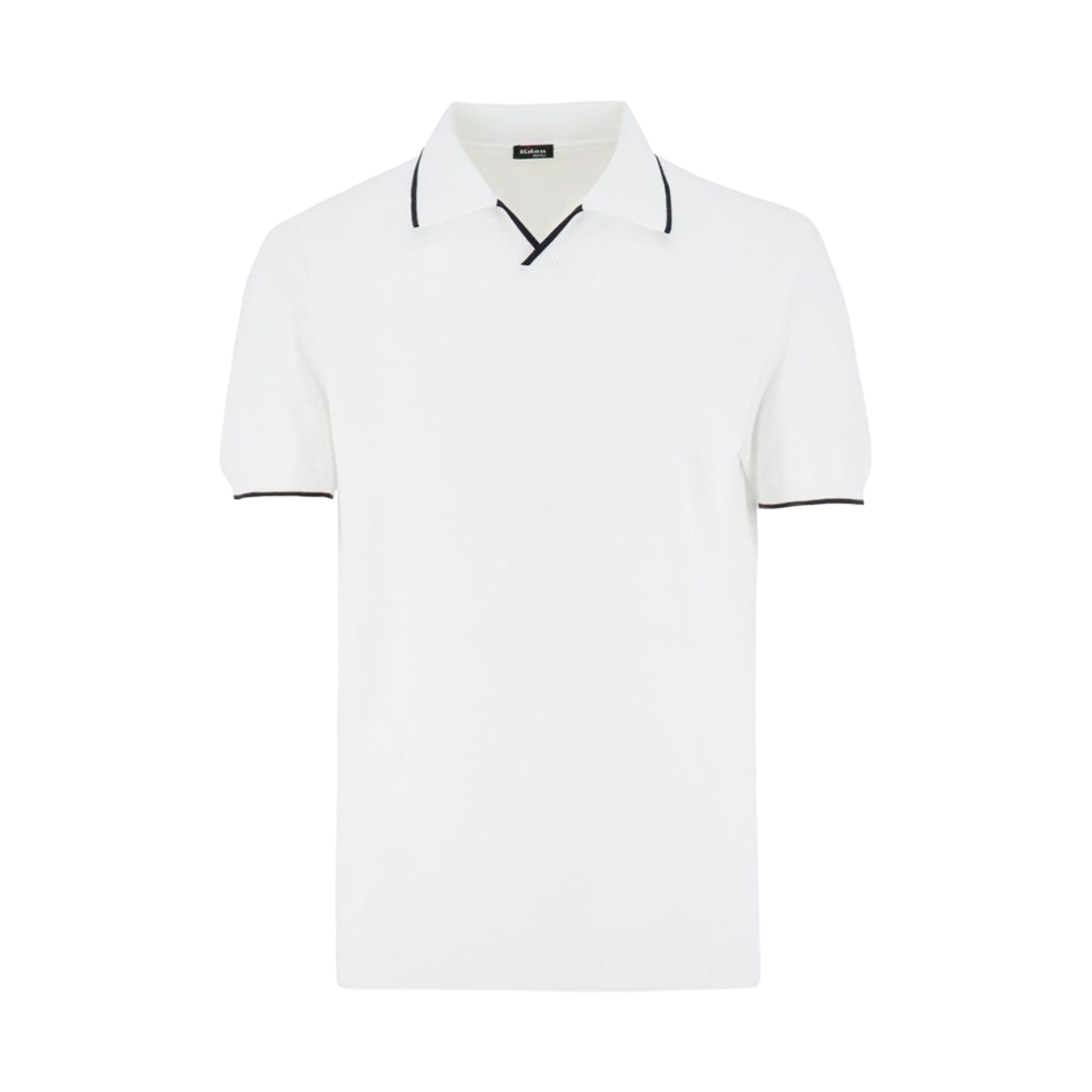 UMK0457V110A Kiton Cotton Polo Shirt White