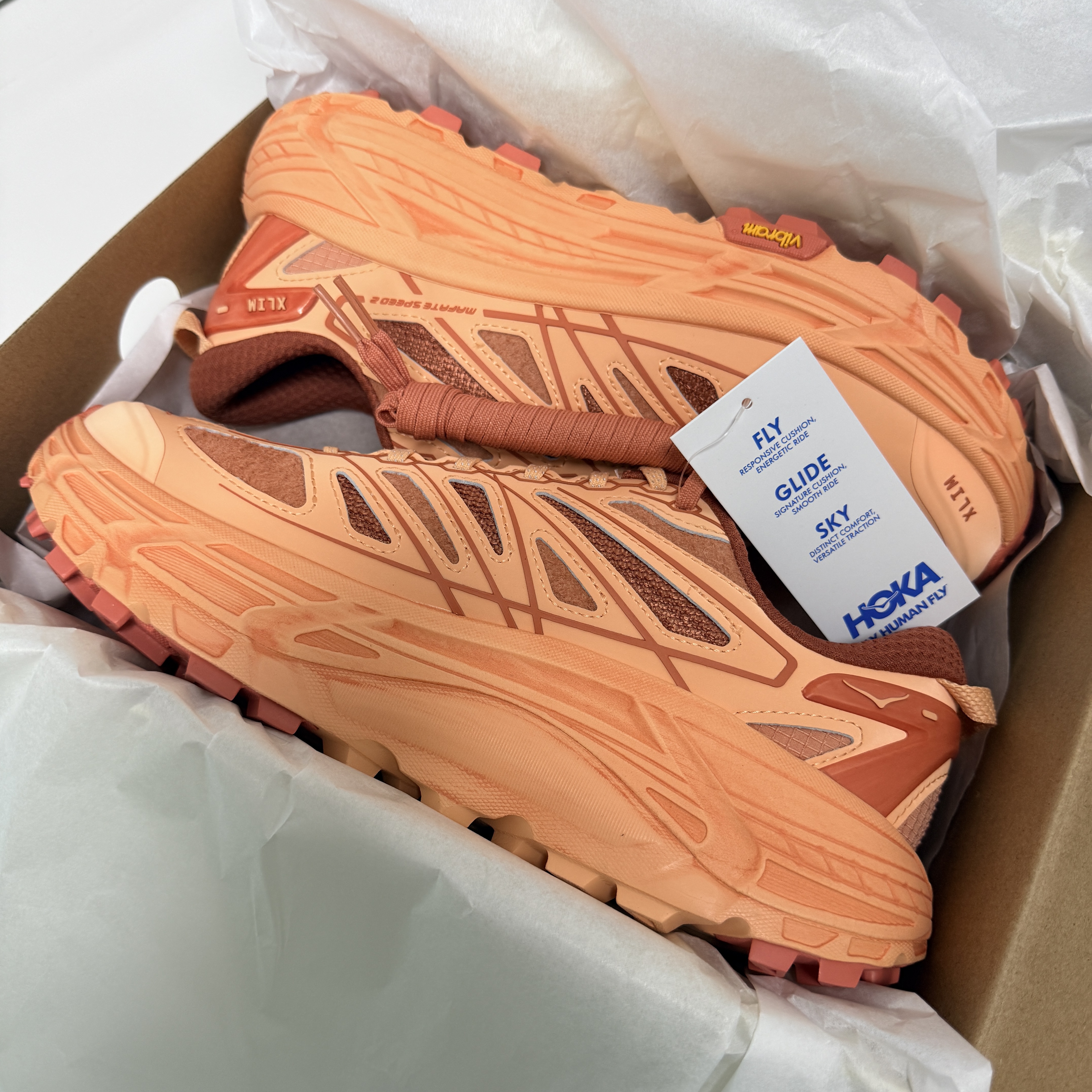 Hoka x Xlim Mafate Speed 2 TS Peach Dust 착용 스타일 - 2