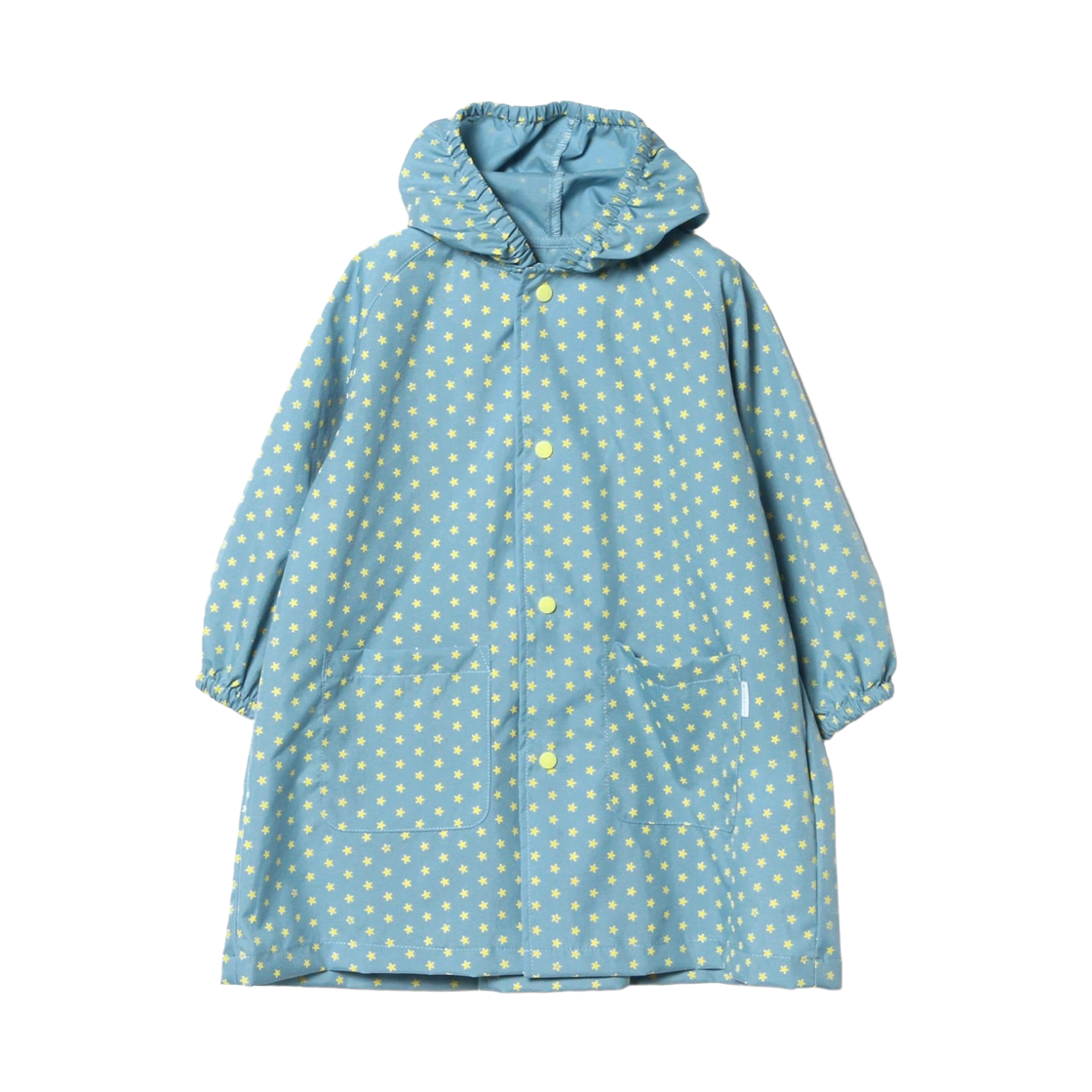 (키즈) 코도모 빔즈 패턴 B 스쿨 백 컴패터블 레인코트 스타 블루((Kids) Kodomo Beams Pattern B Raincoat Compatible with School Bags Star Blue)