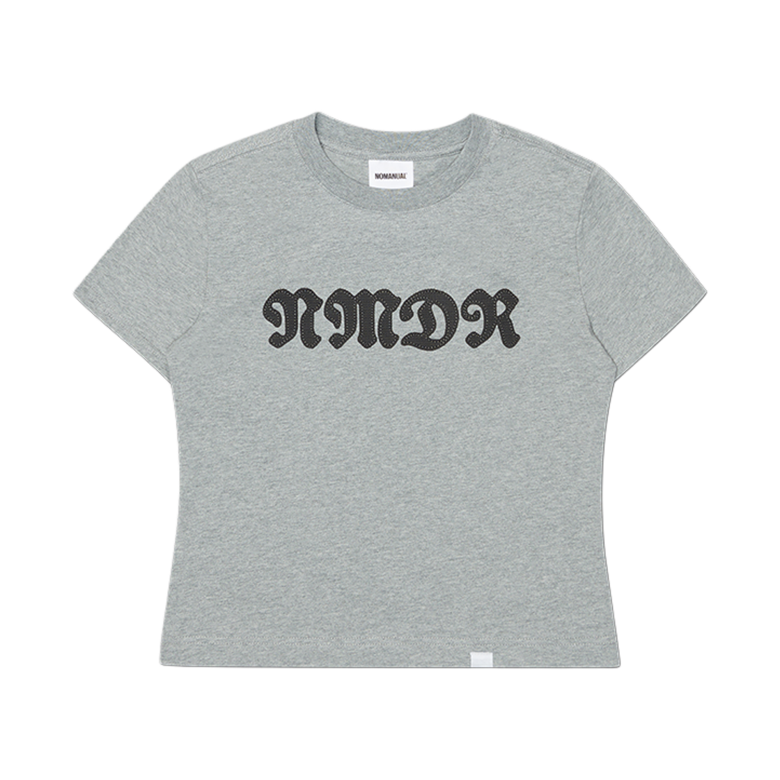 NMSS62TS48MLG (W) NOMANUAL Waffle Patched T-Shirt Melange