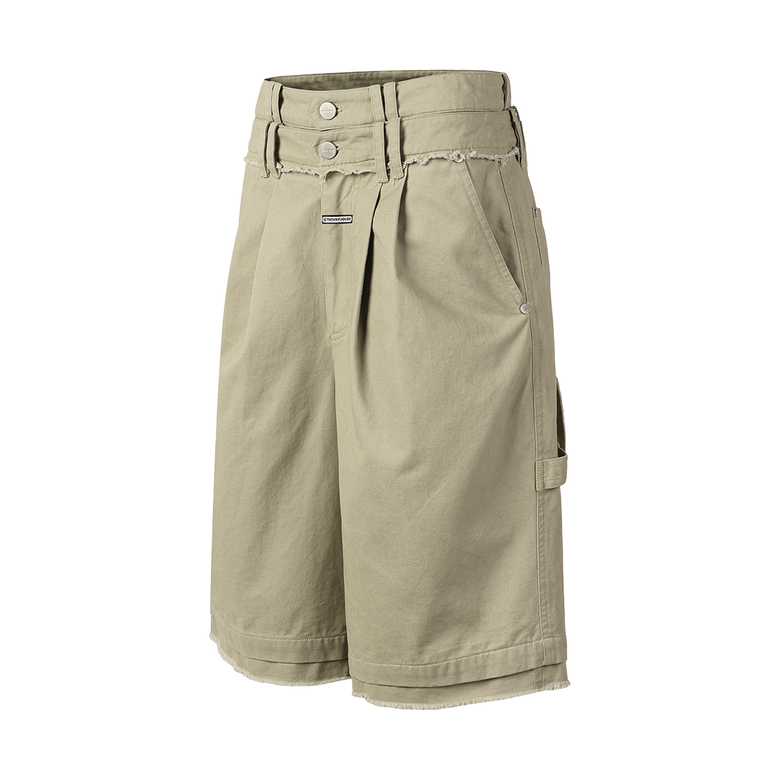 더바이닐하우스 더블 레이어드 쇼츠 베이지(Thevinylhouse Double Layered Shorts Beige) - 2
