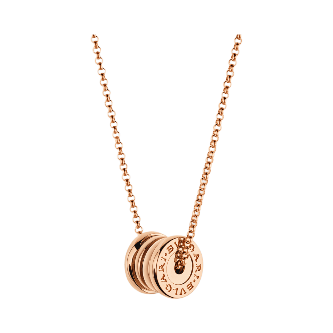불가리 비제로원 네클리스 미니 라운드 펜던트 로즈 골드(Bulgari B.Zero1 Necklace Mini Round Pendant Rose Gold)