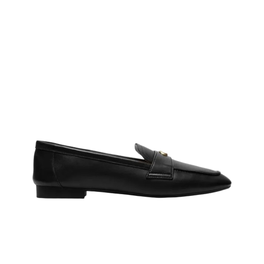(W) 코치 스컬프티드 C 로퍼 블랙((W) Coach Sculpted C Loafers Black)