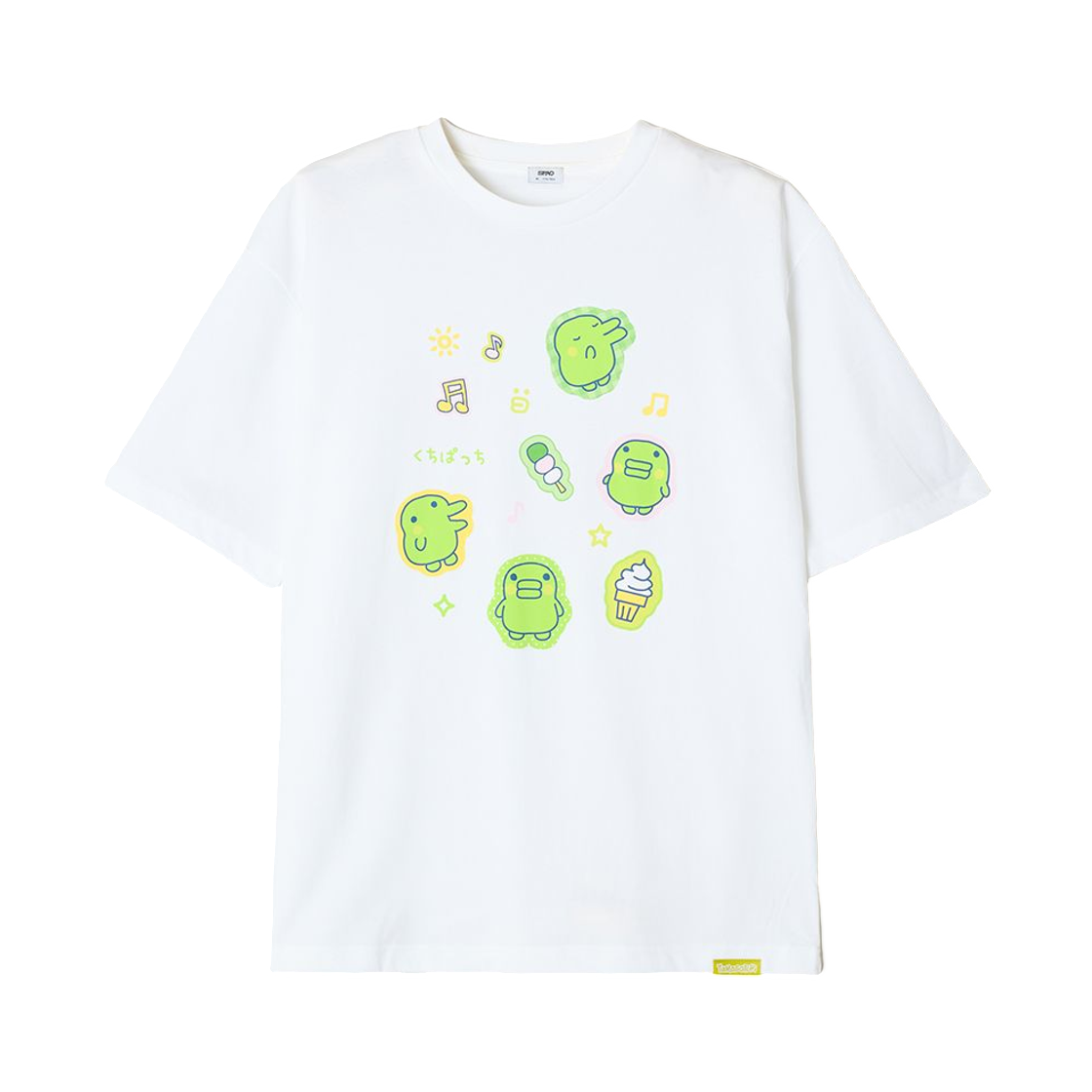 SPRLG37U06-40 Spao x Tamagotchi Short Sleeve T-Shirt Green